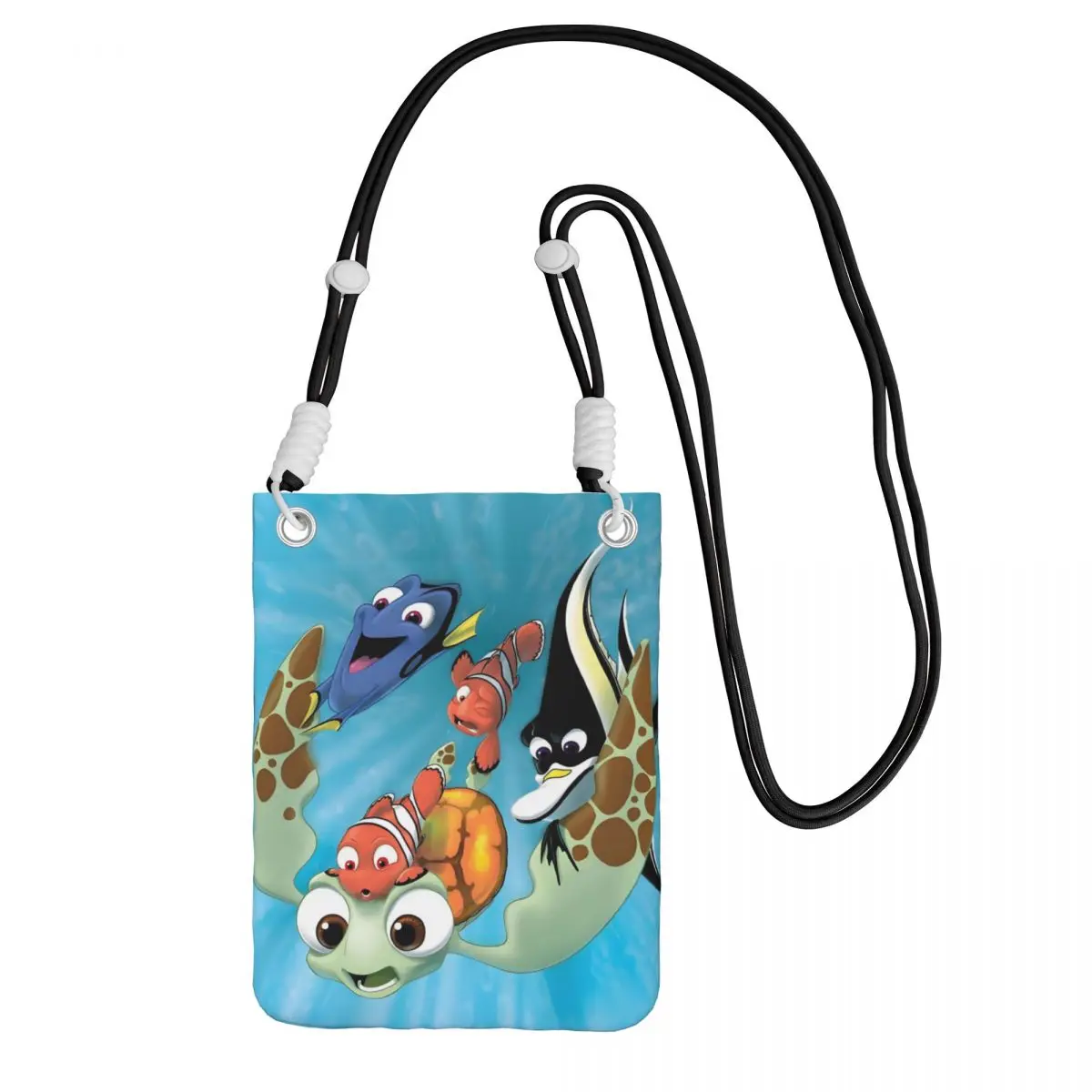 

Custom Finding Nemo Carry A Mobile Phone Bag Diagonally Men Women Clownfish Shoulder Crossbody Bag Detachable Strap Shopping