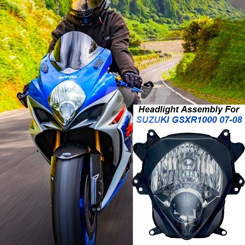 

Motorcycle Front Headlight Head Light Lamp Moto Headlamp Assembly Fit ForSuzuki GSXR1000 K7 2007-2008 GSXR GSX-R 1000 07-08