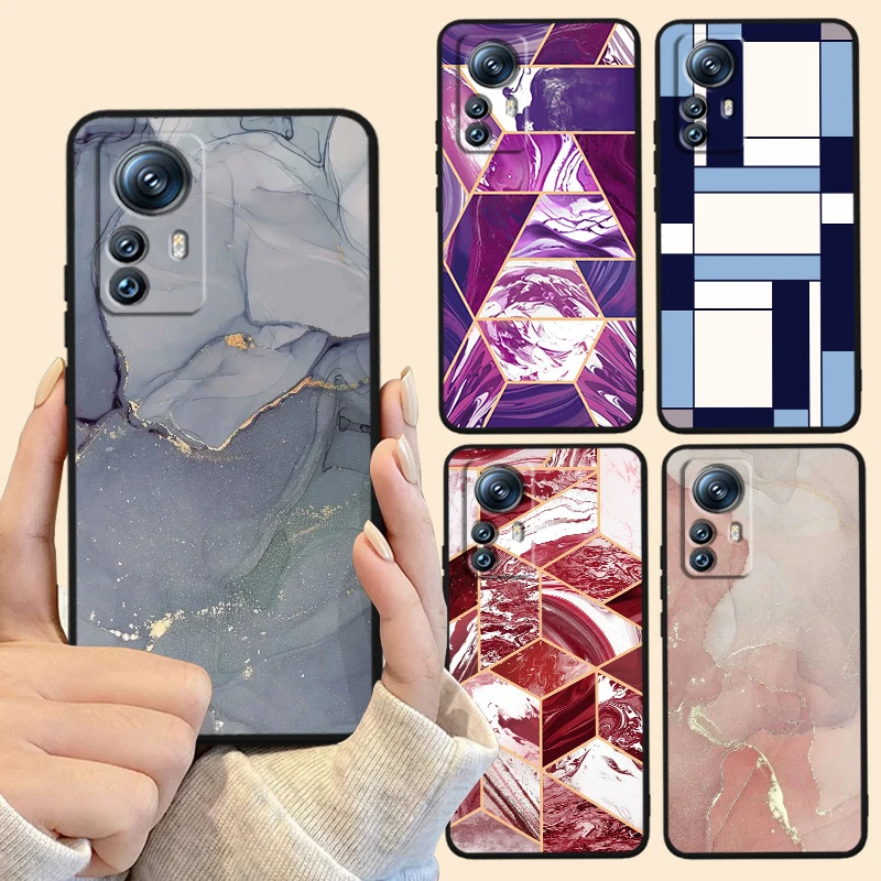 

Luxury Exquisite Texture For Xiaomi Mi 14 13T 13 12T 12 11T 11i 11 10T 10 Pro Lite Ultra 5G Black Soft Phone Case