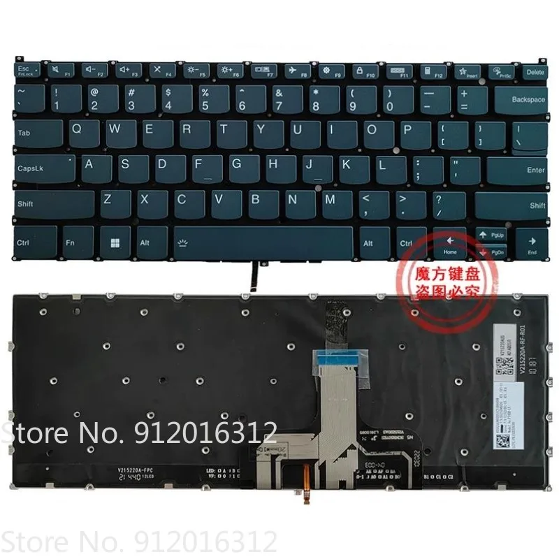 New US Keyboard for LENOVO Yoga Slim 7 Carbon 14ACN6 Pro 14s ARH7 IAH7 2022 Laptop Keyboard With backlight