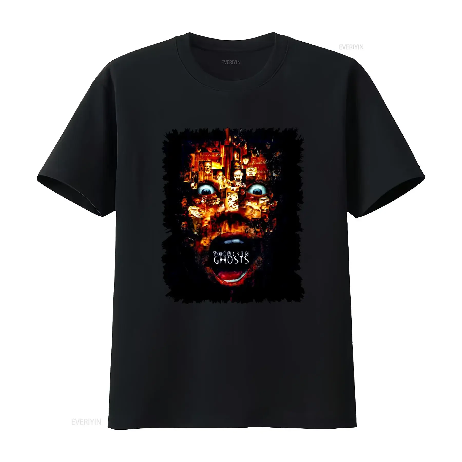 Vintage Gothic Thirteen Ghosts Horror Movie Print Casual T Shirt vintage Washed Versatile Breathable Slightly Soft streetwear