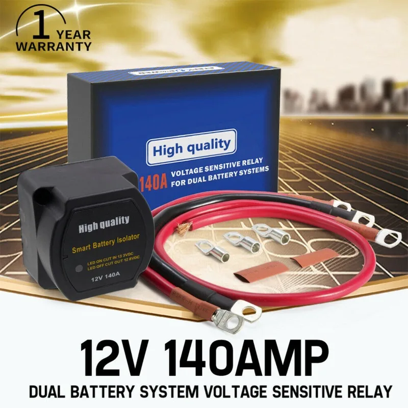 12V 140A RV Yacht Off-road Vehicle ATV Dual Battery Voltage Sensitive Relay