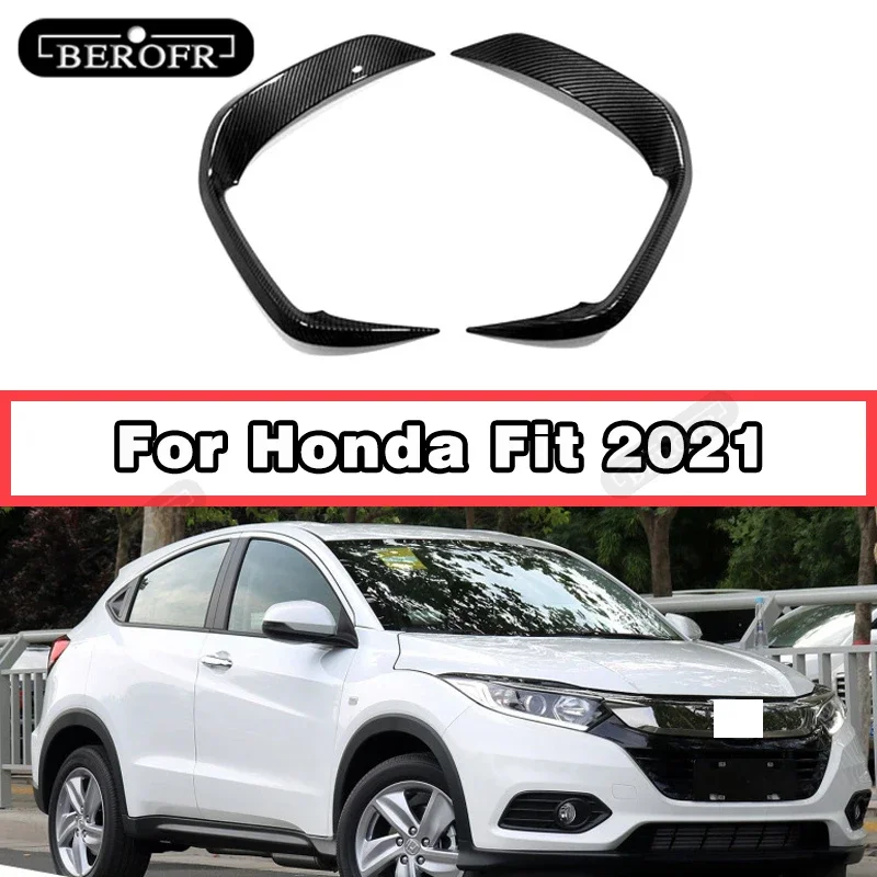 

For Honda Fit Rear Bumper Surrounds The Air Outlet Tail Wind Knife Air Vent 2021 Carbon fibre Baking black