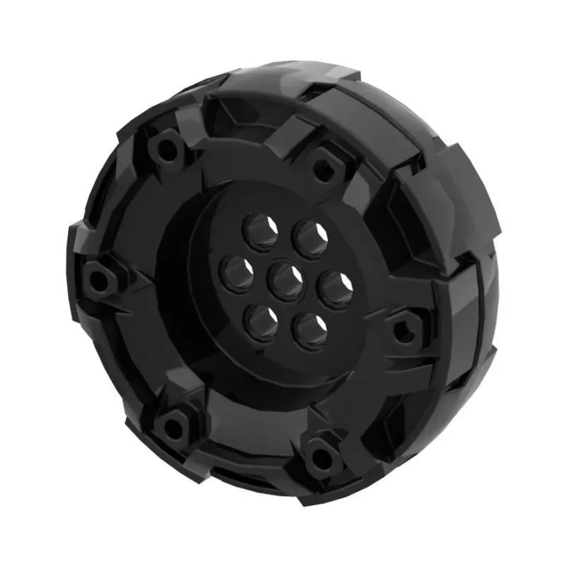 [2Pcs] Model 11094 60mm hard plastic wheel with 7 nail holes