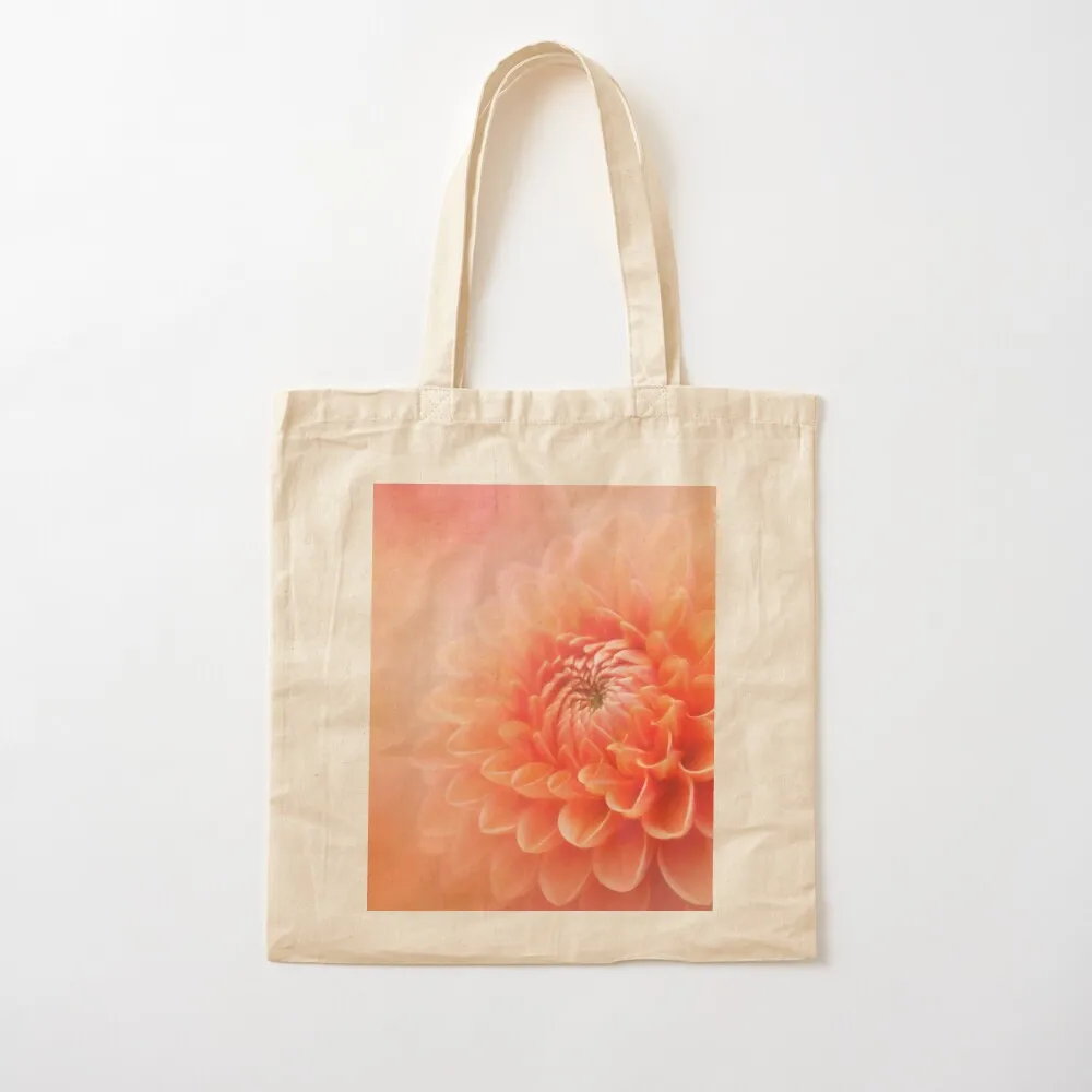 

Sylvia - A Glorious Orange Dahlia Tote Bag shopping bag woman shopping bag Canvas shoulder Canvas Tote