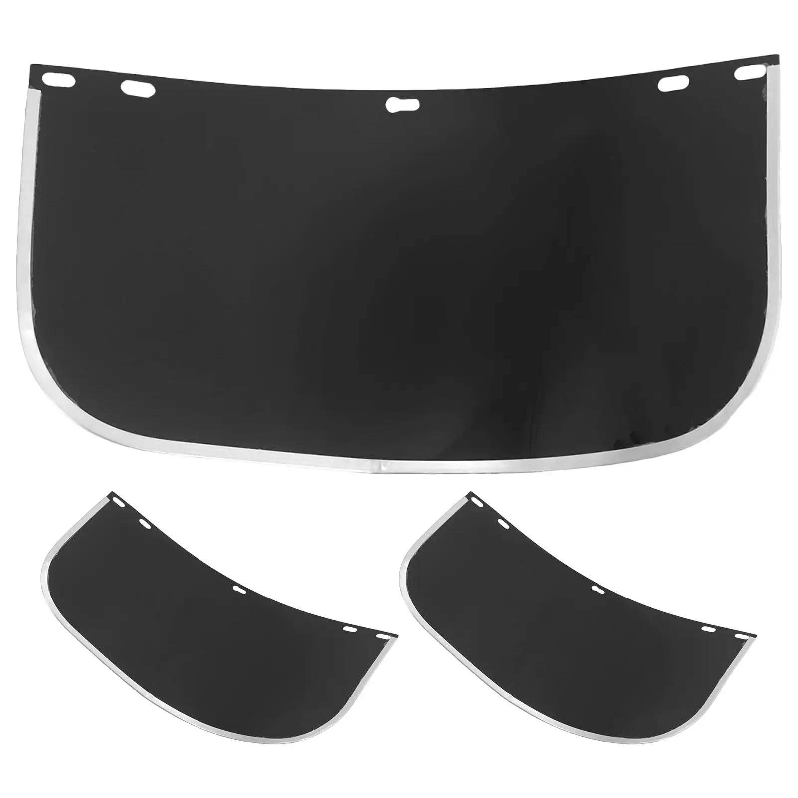 3Pcs Facial Shield Welding Shield Replacement Lens 15.5x8 Tinted Full Face Protective Safety Visor for Grinding Welding