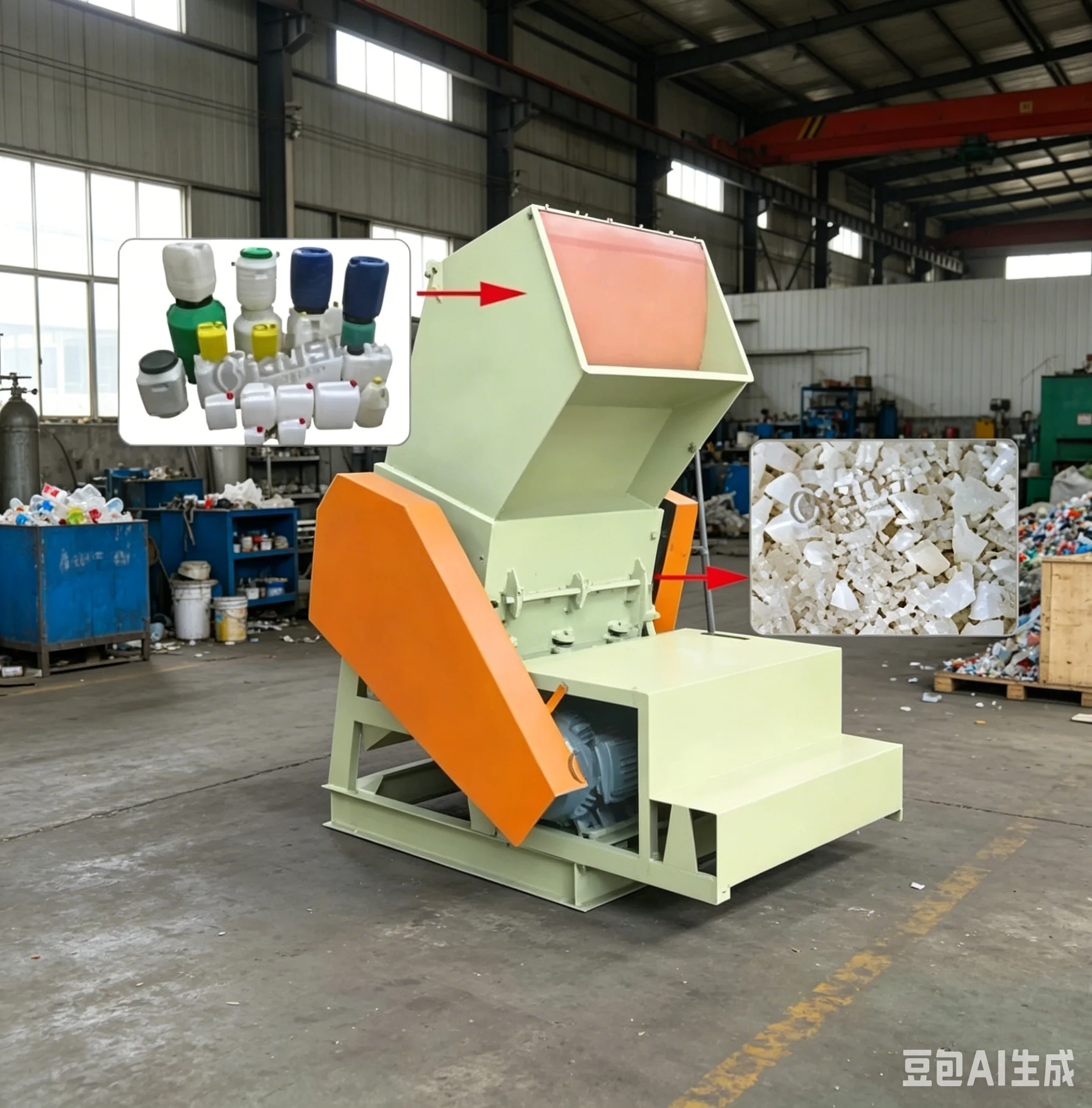 High Efficiency Plastic Shredder Crusher Waste Plastic Recycling Crushing Machine Industrial Granulator Equipment