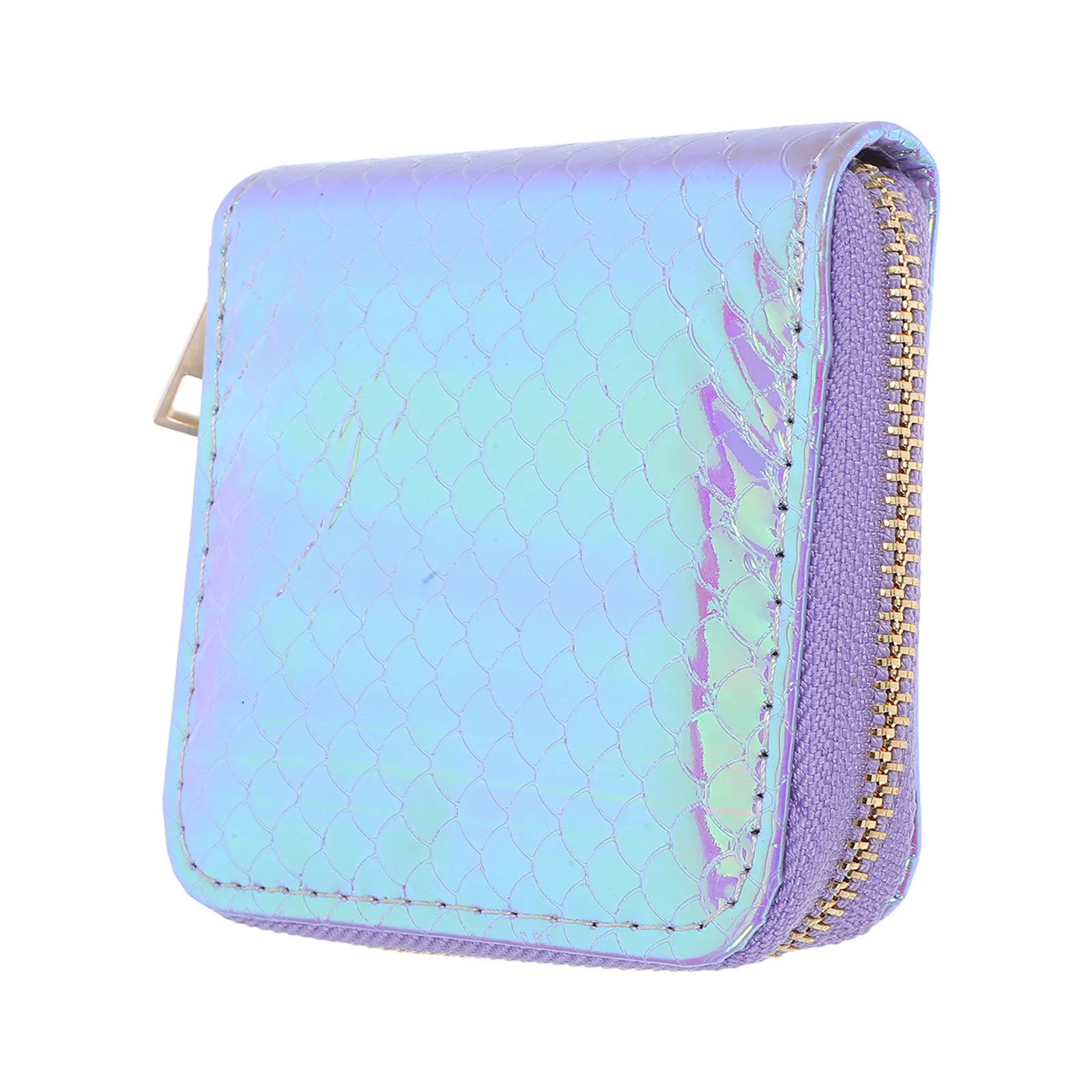 

Mermaid Pattern Coin Wallets Women Cute Purse Purple Coin Purse Slim Lightweight Stylish Minimalist Shiny PU Design