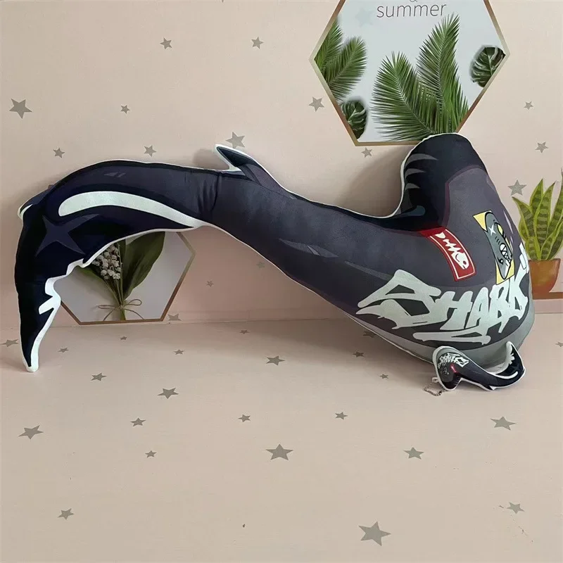 Fantasy Figurines Zenless Zone Zero 0 Plush Mini Pillow Ellen Joe Shark Sister Tail Shaped Pillow Pendant Soft Kawaii Present