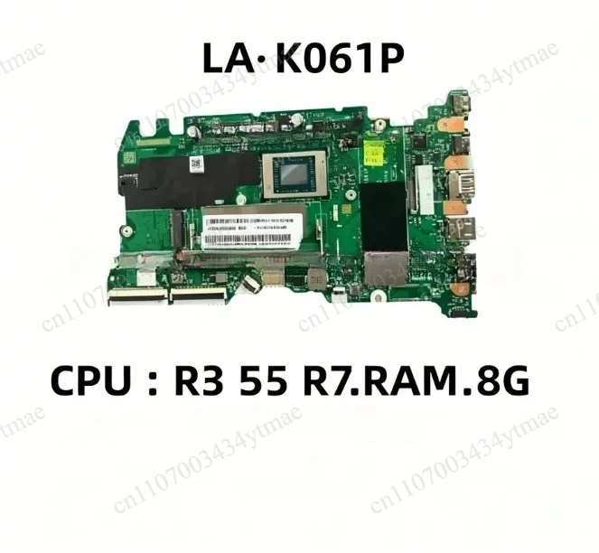 Notebook Motherboard 5B21C22444 5B21C16278 LA-K061P LA-K062P Support R3 R5 R7 CPU 8GB RAM Laptop Mainboard Replacement