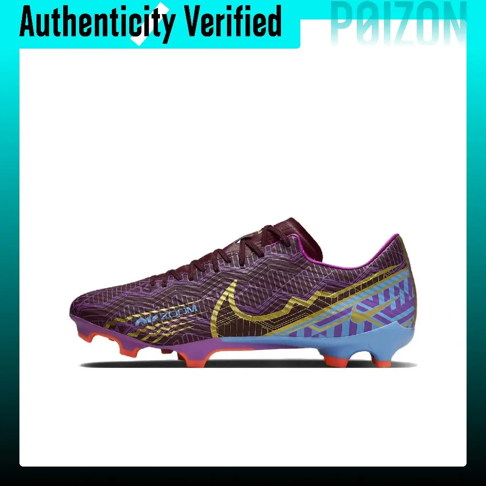 Nike Zoom Vapor 15 Soccer Shoes Men's Low-top Deep Beetroot/University Blue/Bright Purple/Metal Bright Gold DV0707-694