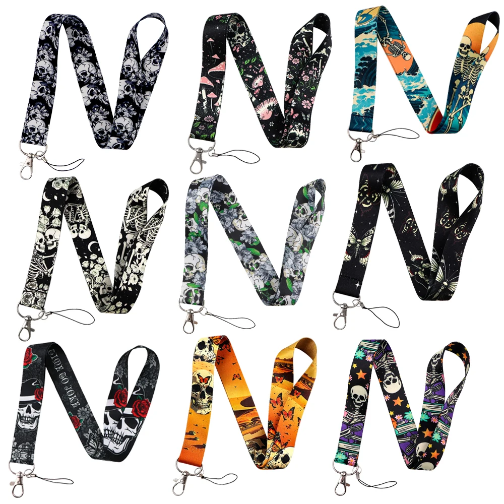 

Cartoon Skull Phone Strap, Vintage Punk Design Lanyard, Women&Men Daily Accessory, Perfect Halloween Decoration