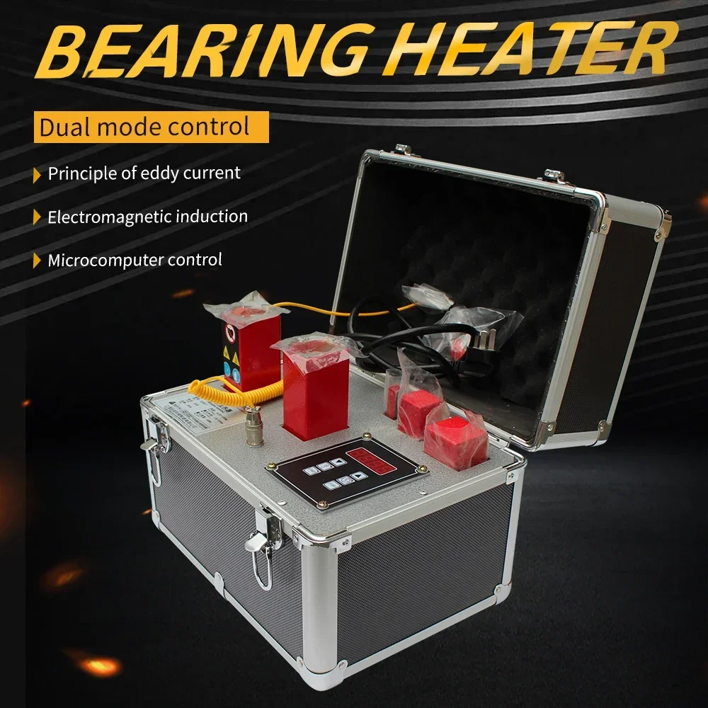 Industrial portable induction bearing heater with wide inductance design,  high output, for workshop maintenance and production