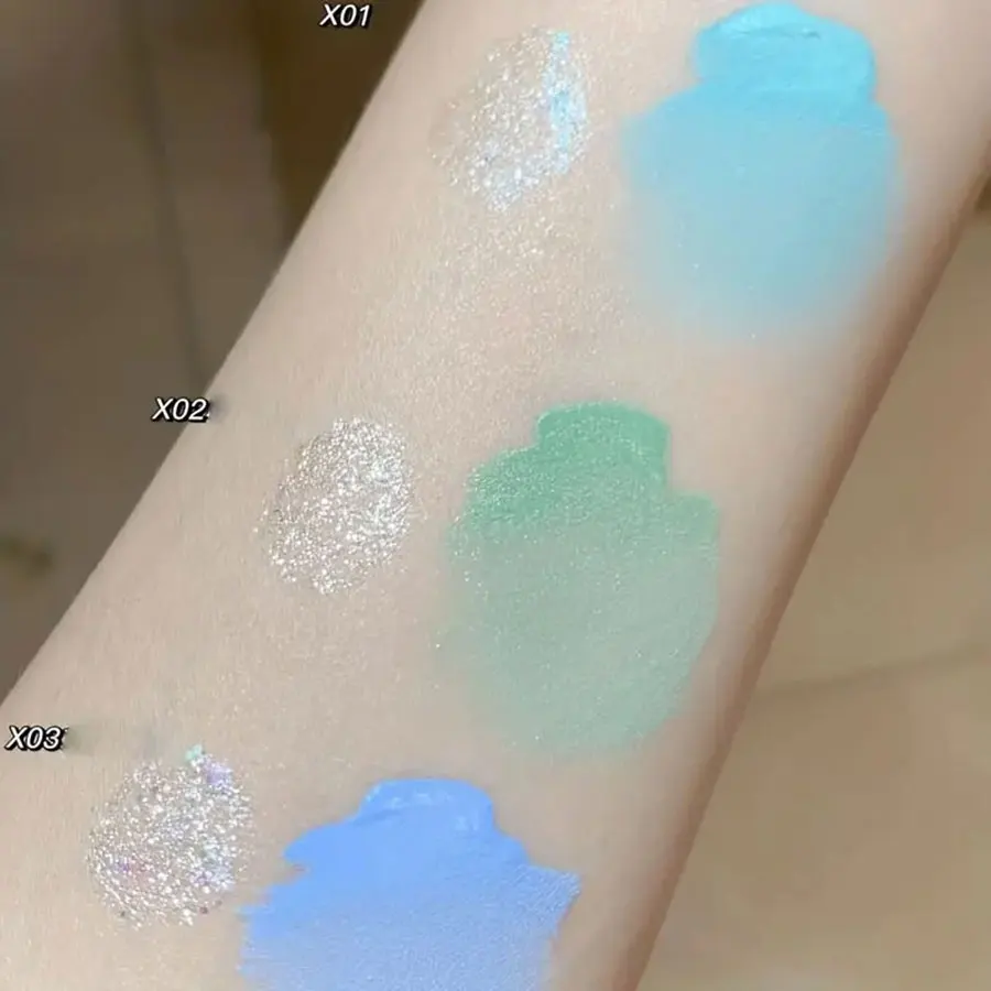 قلم تحديد عيون سائل برأسين ، ترتر غير لامع ، مكياج عيون لامع لؤلئ ، جفن تحت التجاعيد ، تفتيح تمزق #4