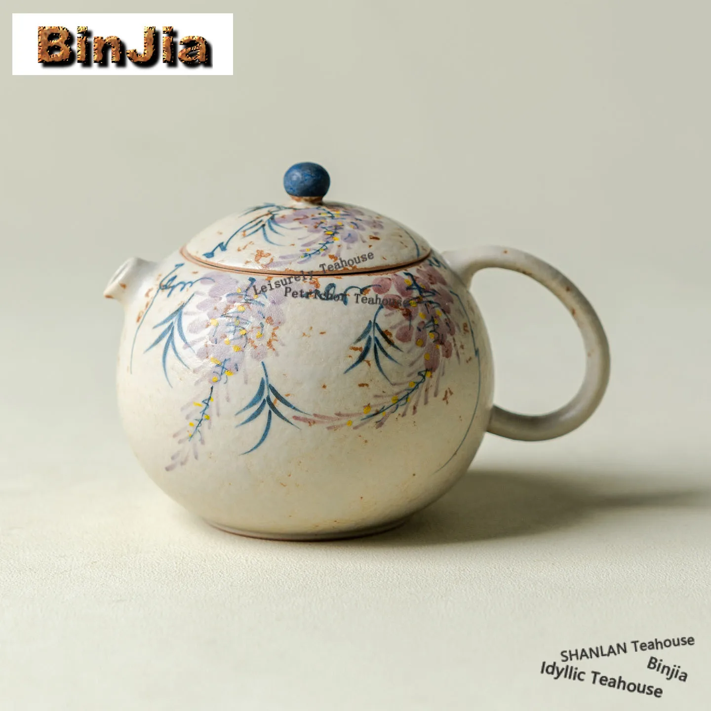 

170 мл ручная роспись цветы глицинии чайник дзен чайник заварник горшок чайник с шариковым отверстием чайные услуги коллекция поставки