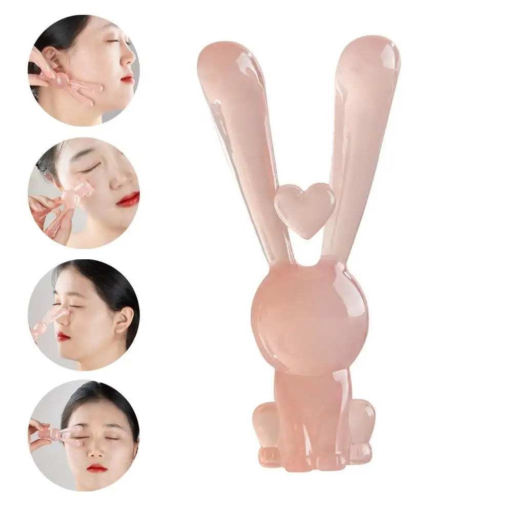 新しい1個入りフェイスリフティングかっさスクレイピングマッサージフェイシャルツールマッサージプレートむくみ軽減ノーズリフティングノーズマッサージャー