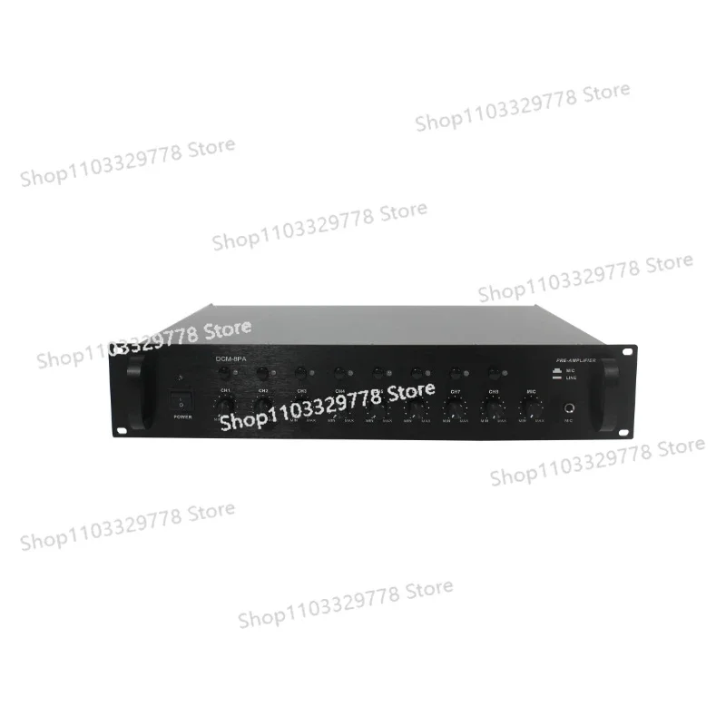 Channel Pre-Amplifier Pa Amplifier 20W Amplifier with Automatic Mute Function for Paging