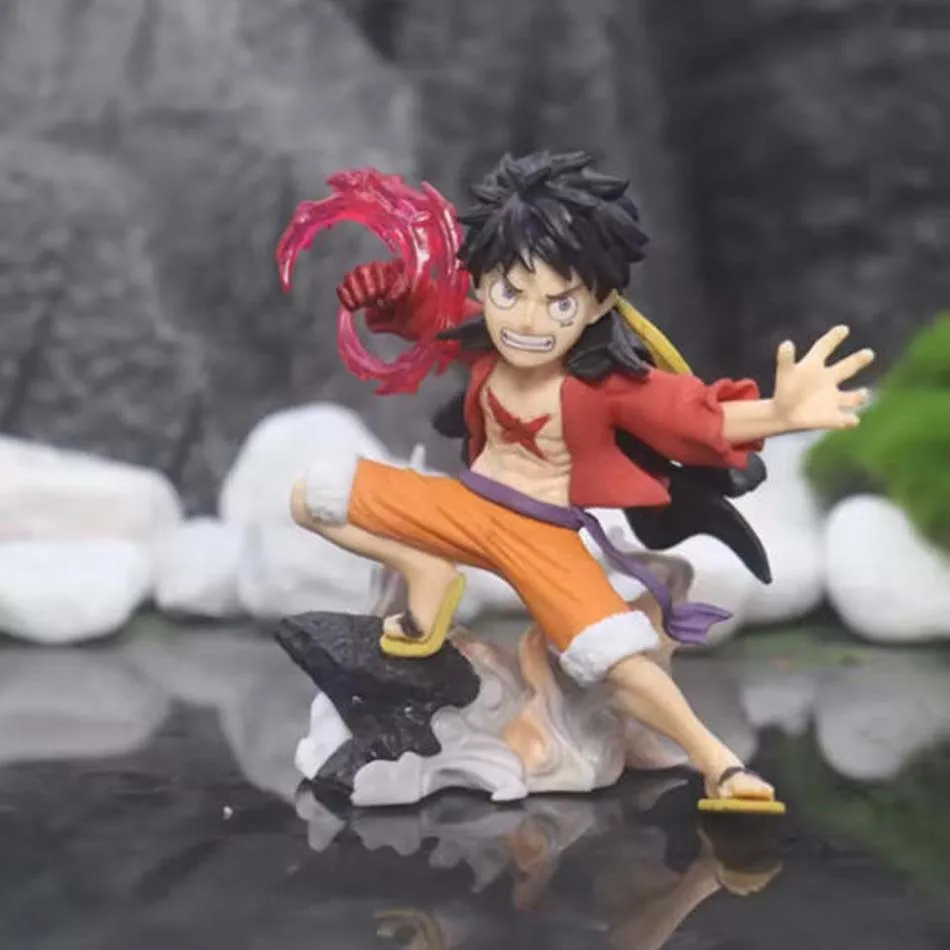 18cm One Piece Monkey D. Luffy Luffy Figuren Kampfstil Actionfiguren Anime Sammlung PVC Modell Puppe Spielzeug Kinder Geburtstagsgeschenke