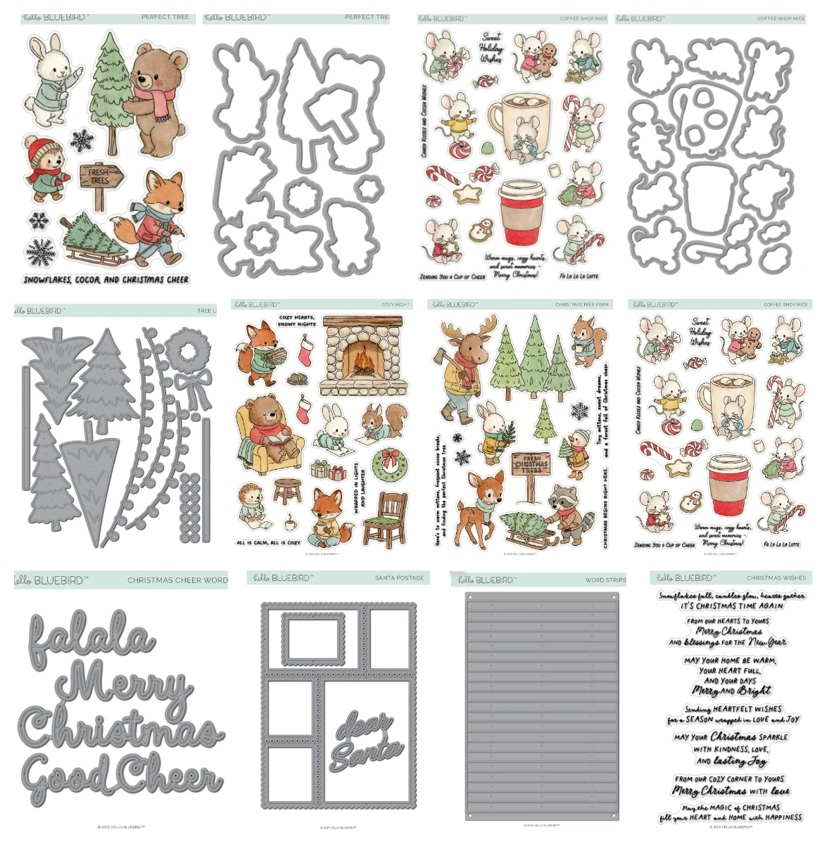 

Holiday Christmas Tree Decoration Metal Cutting Dies Clear Stamps Stencil for Scrapbooking Embossing DIY Paper Card Album