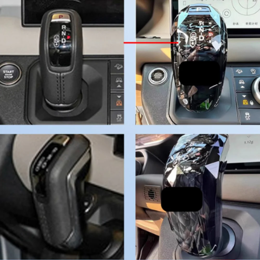 Automotive Center Control Interior Gear Crystal Head For Land Rover Defender 90 110 130 2020-2024
