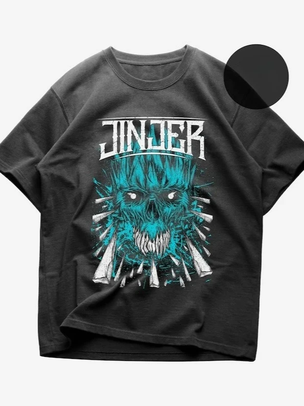 Jinjer Merch Unisex Rocker Clothing Jinjer T-Shirt Metal Music Shirt Pisces  King Of Everything Album Tatiana Shmayluk