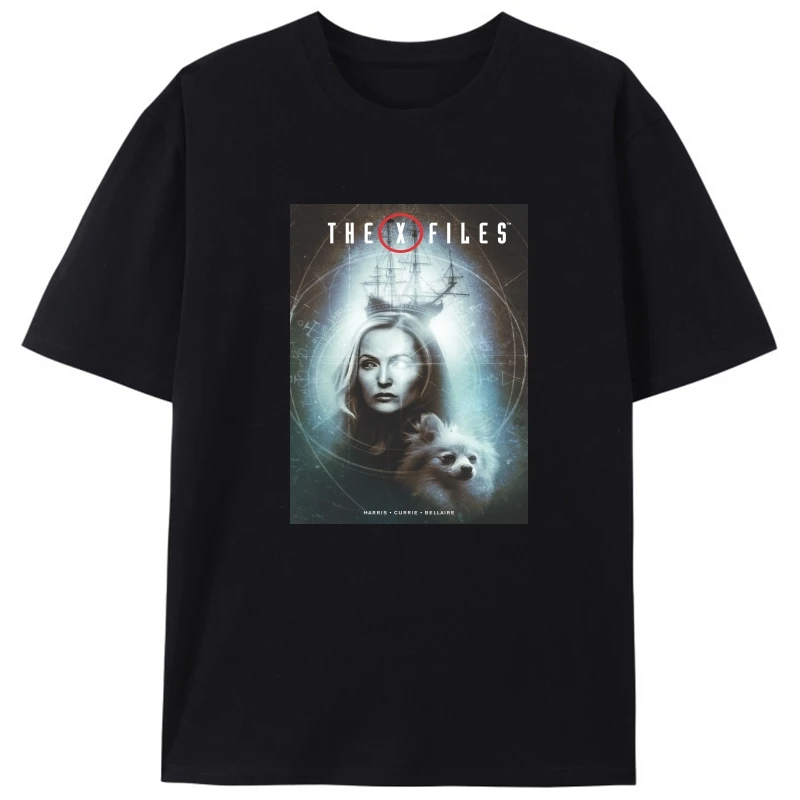 

The X Files American Tv Series Mens Black T-Shirt Tees Clothing