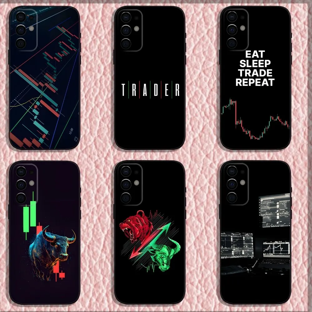 Stock trading daily limit Phone Case For Samsung S25,S24,S21,S22,S23,S30,Ultra,S20,Plus,Fe,Lite,Note,10,9,5G Black Soft Shell