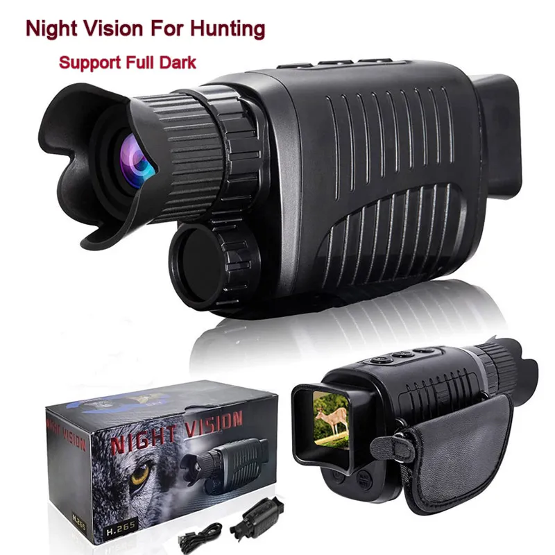 

Monocular 1080P Night Vision Device Infrared 5X Digital Zoom Hunting Telescope Day Night Dual Use Dark HD Outdoor Travel Camera