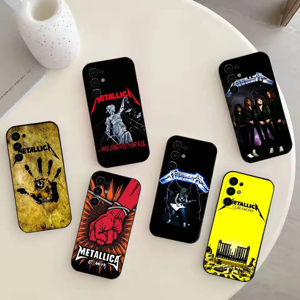 72 S-Seasons M-Metallica Band-d Phone Case For Samsung S25,S24,S21,S22,S23,S30,Ultra,S20,Plus,Fe,Note,10,9,5G Black Cover