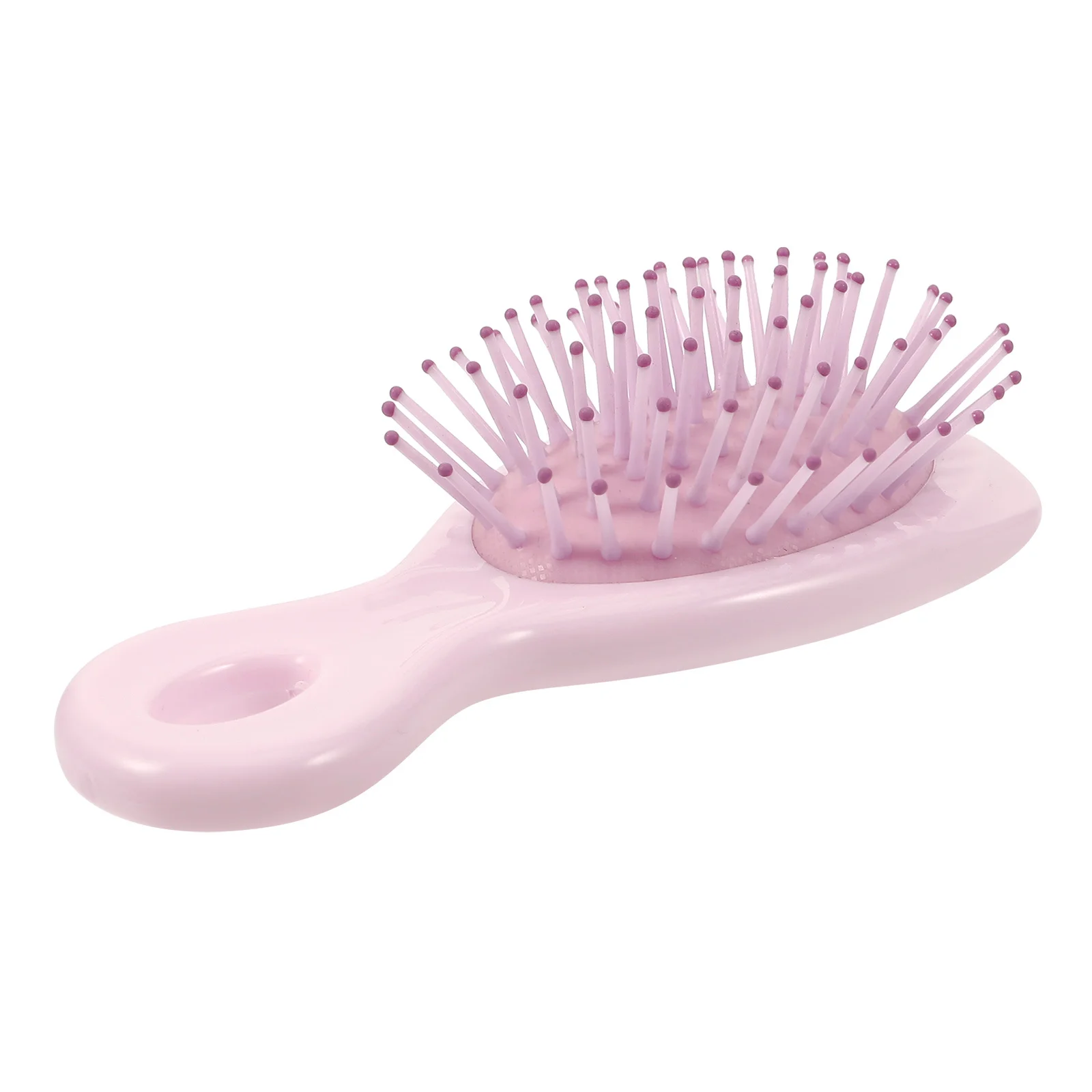 فرشاة شعر صغيرة محمولة، مشط تدليك لطيف لفروة الرأس، فرشاة سفر مدمجة للنساء والأطفال، شعيرات مرنة لطيفة لفك التشابك أثناء السفر #6