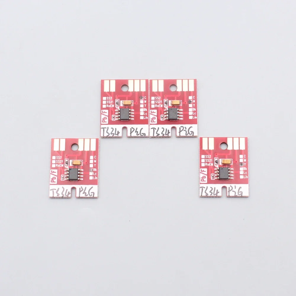 (K C M Y LC LM) Compatiable JV33 PIG Ink Cartridge Chip Permanent Chip for Mimaki JV33 JV34 JV30 JV5 TS34 TS3 TS5 printer