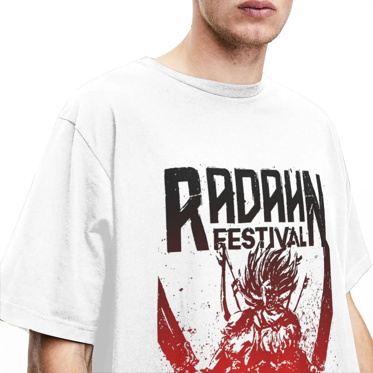 Oversized T-Shirt Festival Radahn Cotton T-Shirts dark souls 3 Trendy Cool Tshirt for Men Summer Y2K Design Short Sleeve Clothes