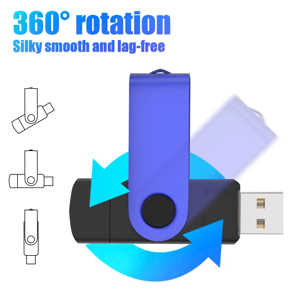 جديد TYPE-C 2 في 1 USB2.0 محرك فلاش 16 جيجابايت بندريف 128 جيجابايت ذاكرة عصا 64 جيجابايت القدرة الحقيقية 32 جيجابايت 4 جيجابايت 8 جيجابايت قرص USB سلسلة مفاتيح مجانية