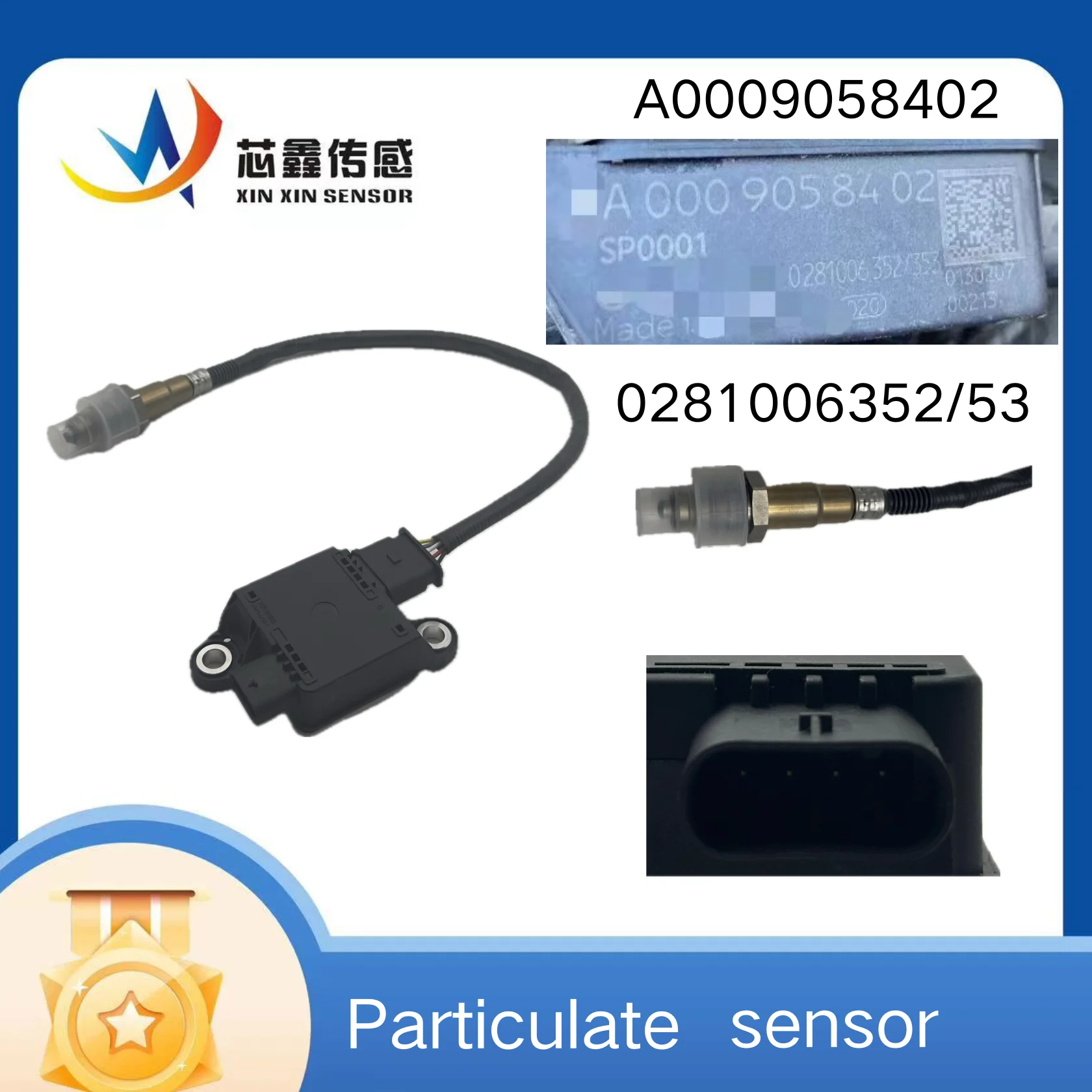 A0009058402 0281006352/353NEW Soot Particulate Matter PM Sensor For Mercedes-Benz For Mercedes-Benz X204 GLK250 W251