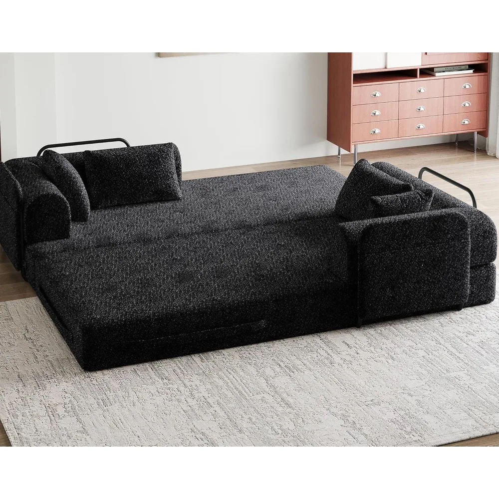 Диван-кровать-трансформер с обивкой из синели, складной матрас, портативный шезлонг для взрослых, идеальное решение для напольной кровати