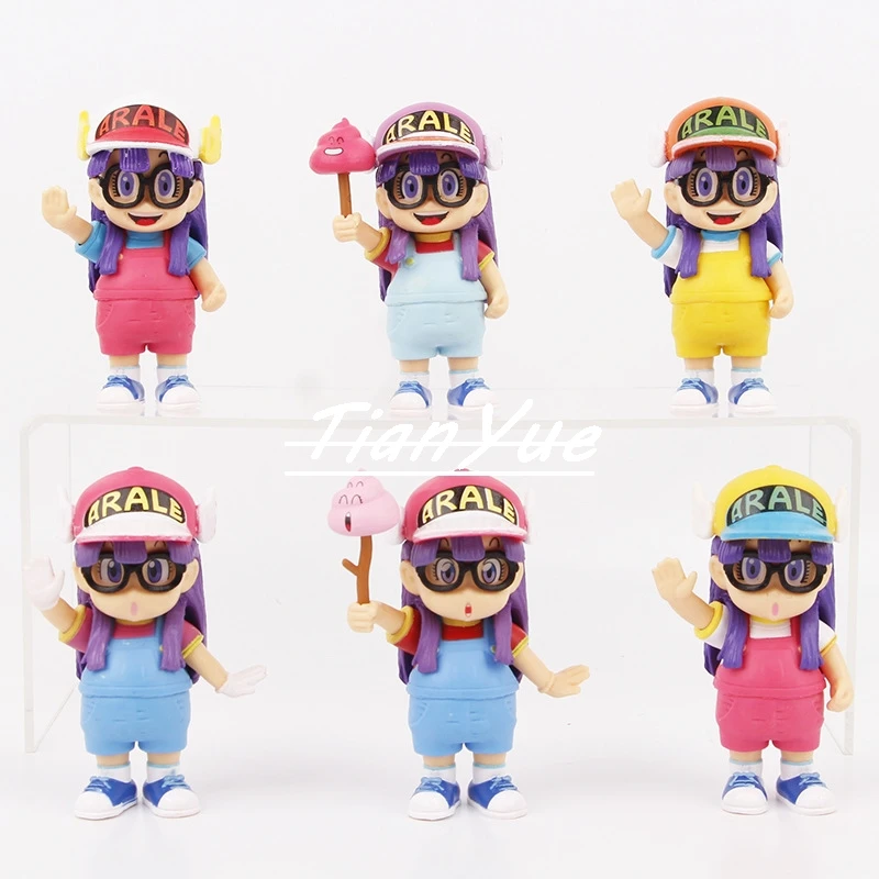 Anime Dr. Slump Arale Norimaki Budokai 6pcs/set  Figure Model Toys Christmas Gift  Figure 9.5cm