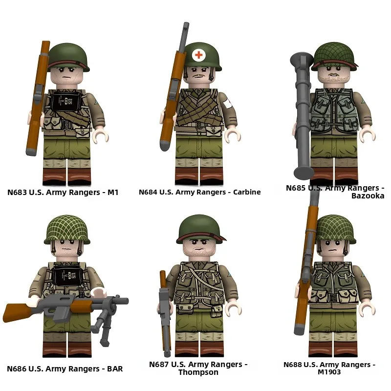 国内軍事レンジャー狙撃兵戦術兵士ミニフィギュアモデル組み立て玩具、米国グリーンベレースと互換性あり