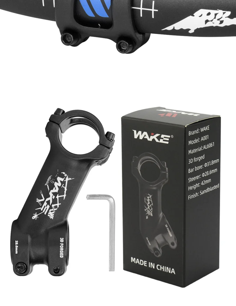 Wake Ultraleicht Fahrrad Vorbau 25 35 Grad 31,8mm MTB Leistung 60/70/80/110/mm Mountain Road Fahrrad Lenker Vorbau Fahrrad teil – Detail 10