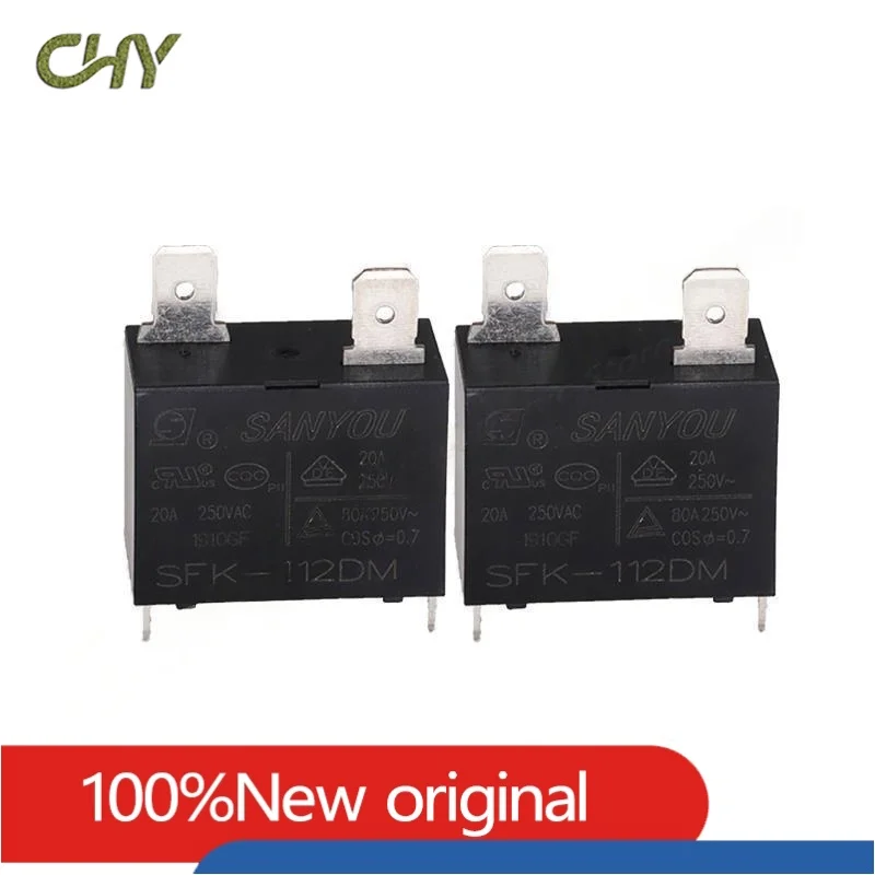 Original New SANYOU SFK-112DM 12VDC DIP-4 Air Condition Relay 4-pin Current 20A 250VAC Replaceable HF102F-12V G4A-1A-E-12VDC