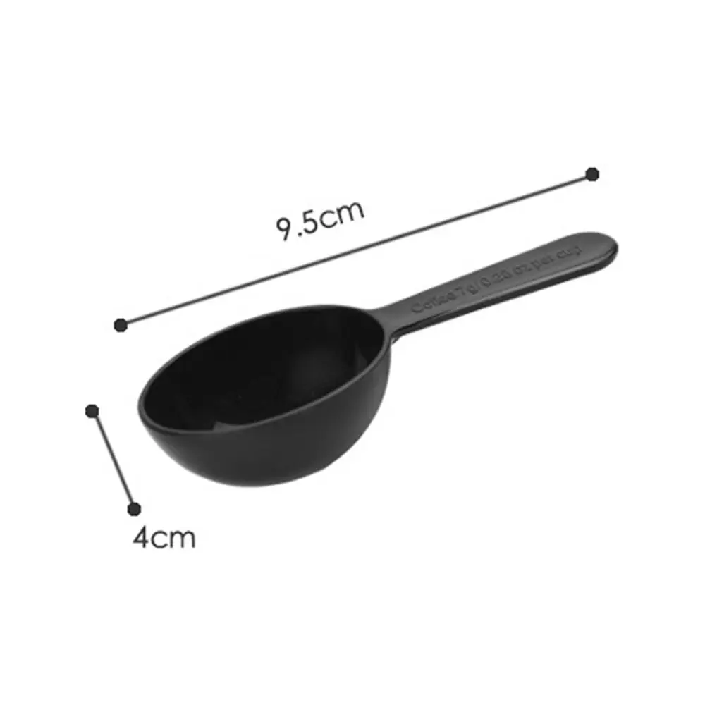Multifunction Plastic Measuring Teaspoon Scoop Black 15ml Coffee Scoop Coffee Beans Container Scoop Home