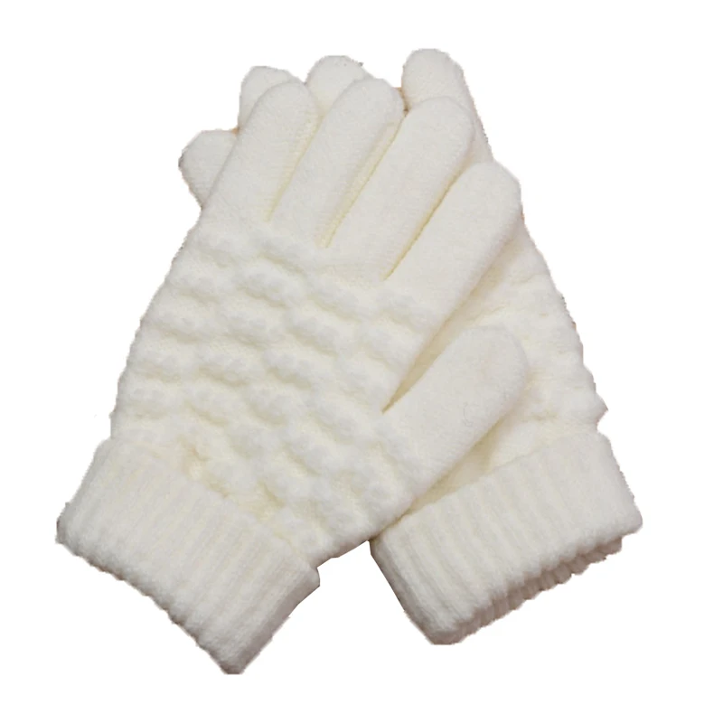 Autumn Winter Warm Baby Gloves  Warm Winter Gloves Children Stretch Mittens Boy Girl Infant Solid Children\'s Gloves 8-15 Years