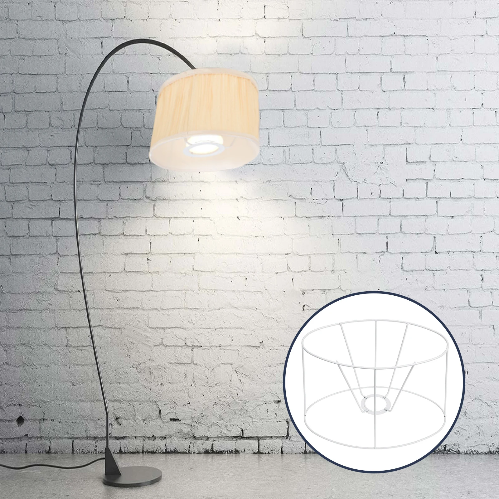 

1PC Iron Lampshade Frame for Tapered Table Lamp Rack Metal Light Stand E27 Socket Compatible Decorative Lampshade