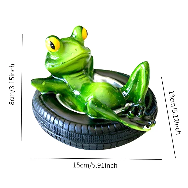 Floating Frogs For Ponds, Cute Frog Statues Pond Floating Decoration For Garden Outdoor, Resin Miniature Frog Statue