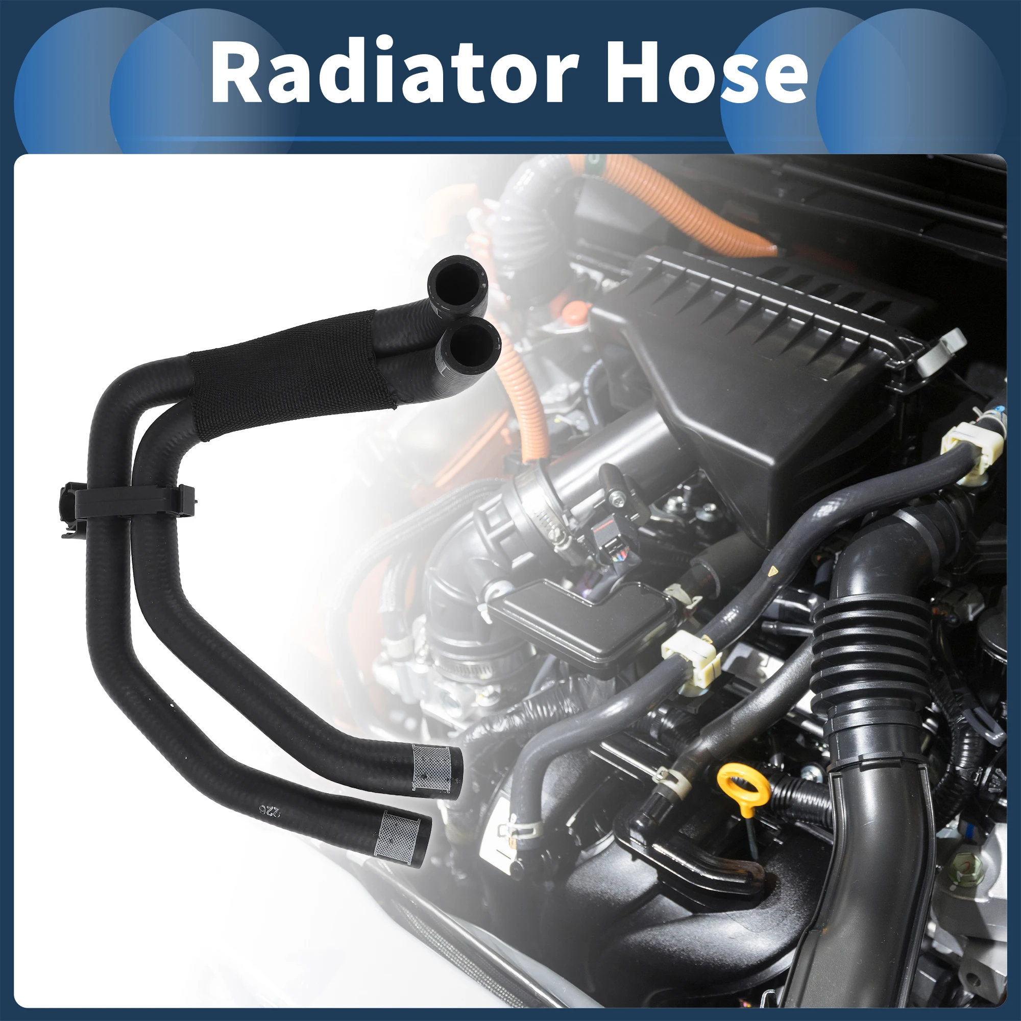 خرطوم المبرد UXCELL لأودي Q7 3.0L 2011-2015 رقم 7L8122073E أسود 1 قطعة #2