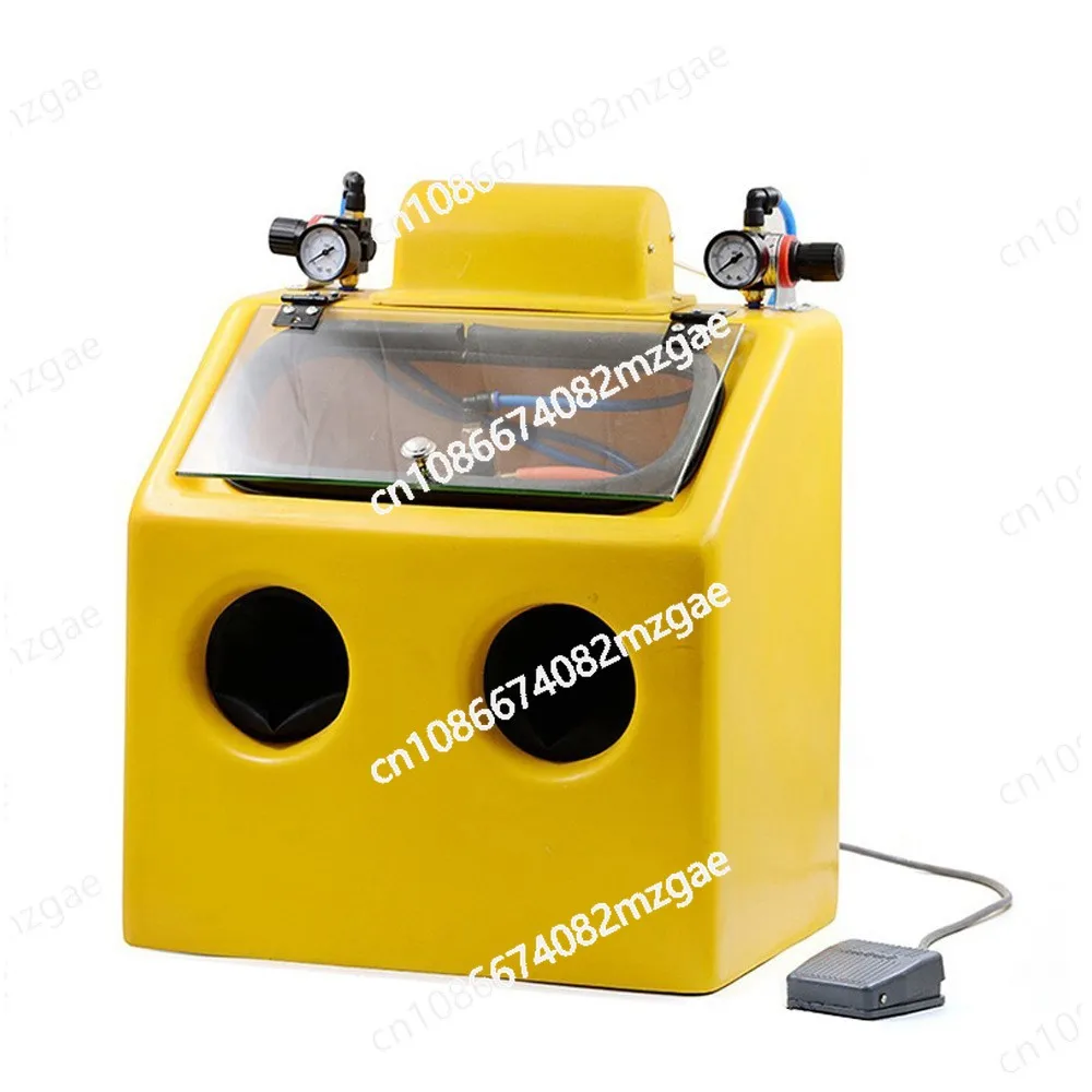 

Антикварная пескоструйная машина из золота и серебра, полировка ювелирных изделий из матового стекла, пневматическое небольшое оборудование водного типа.