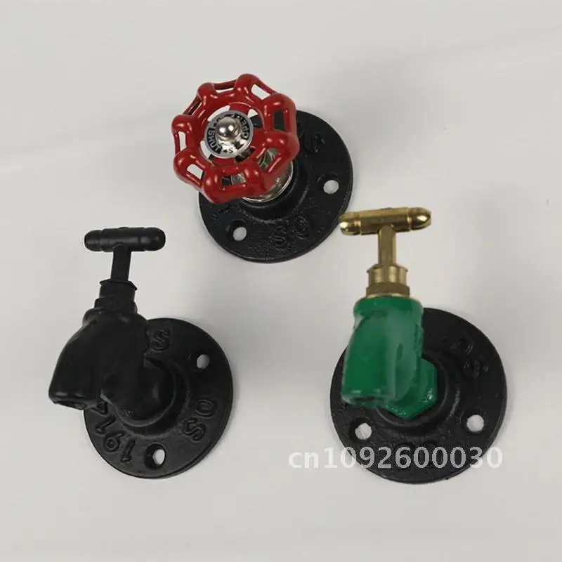 Iron Creative Coat Rack Retro Industrial Wrought 2PCS Pipe Bracket Wall Clothes Scarf for Bathrobe Rack Towel Hanger Hook