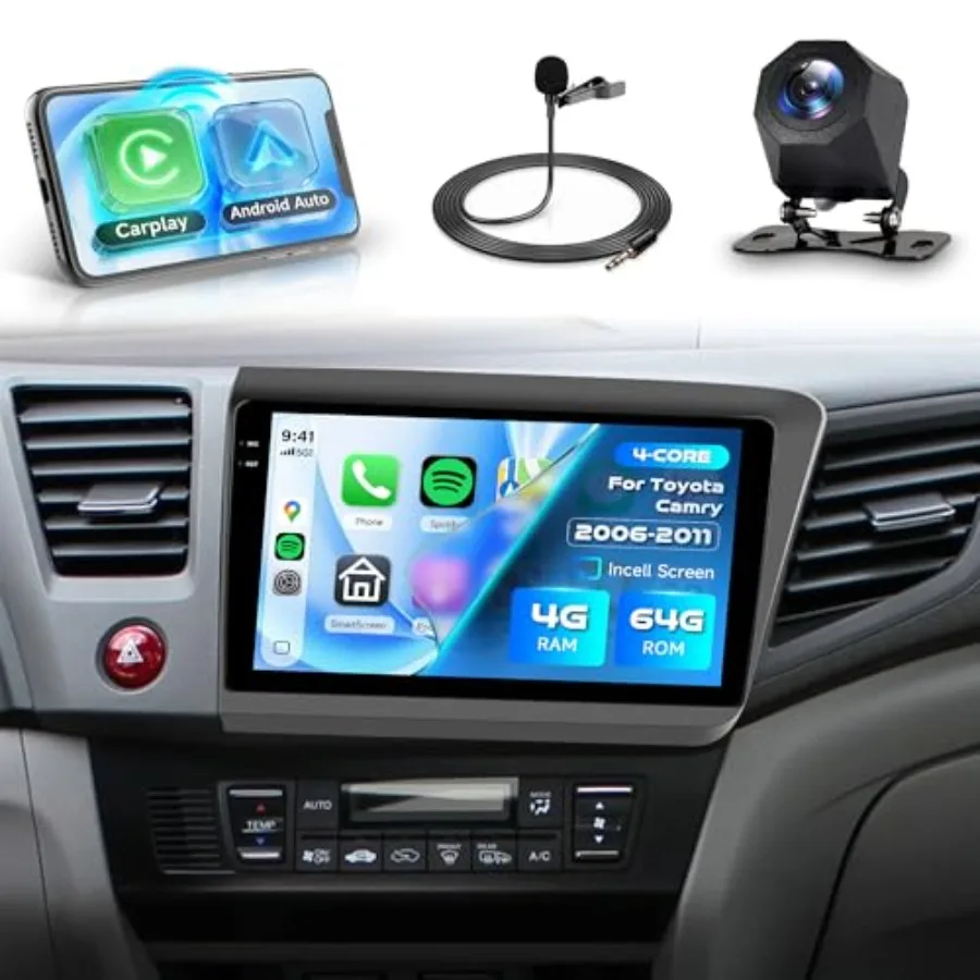 

Car stereo for Honda Civic 2012-2015: Android 15, 4G+64G, 9'' in-cell screen, wireless CarPlay/Android Auto, GPS/Bluetooth 5.0/
