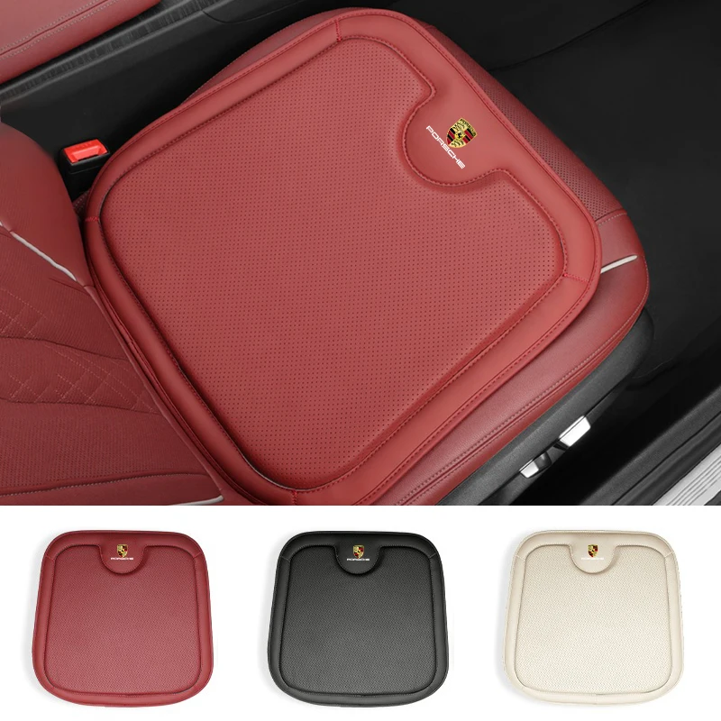 Car Seat Cushion Breathable Comfortable Cushion Cover For Porsche Cayenne Panamera Macan 911 718 Taycan Boxster Cayman 918 Pajun