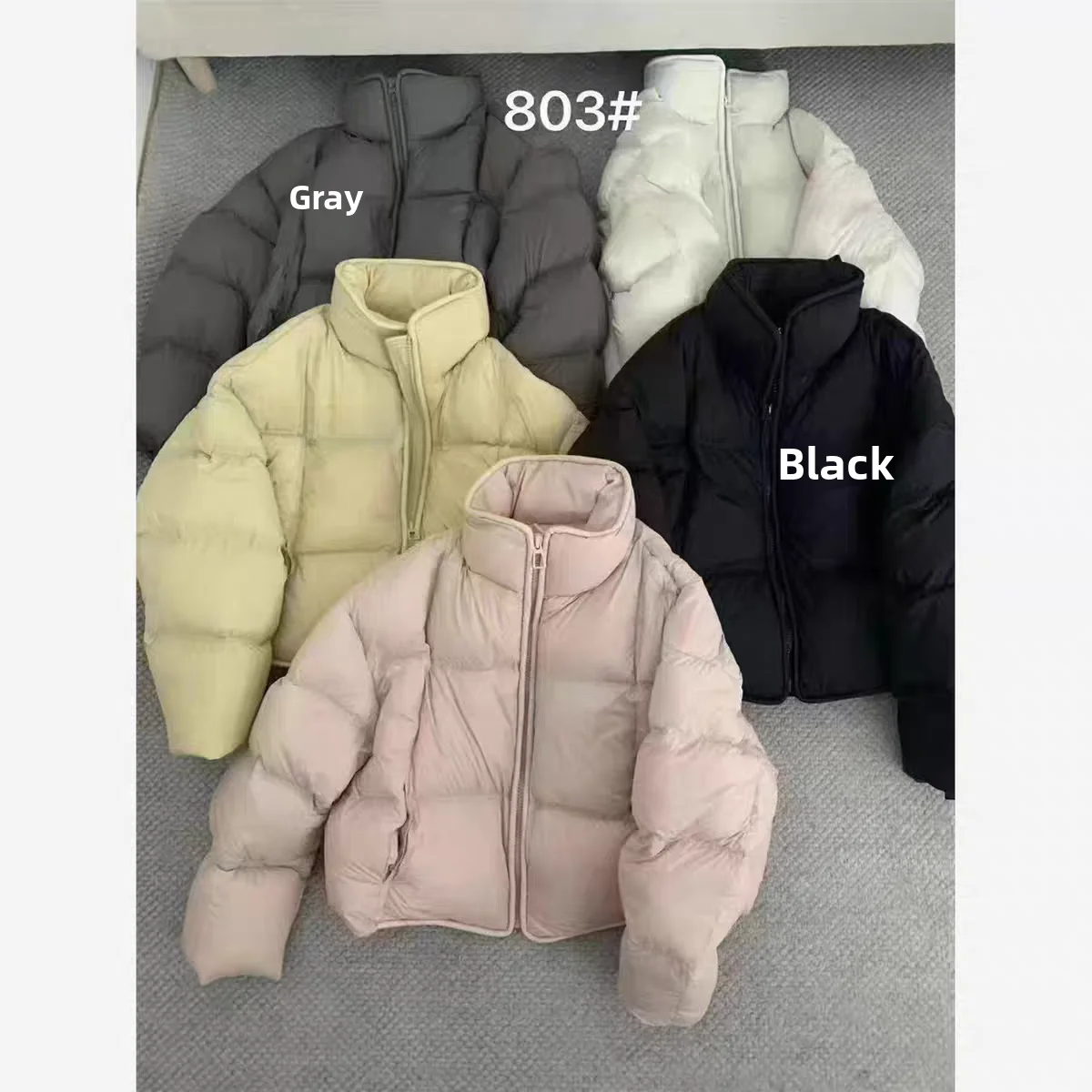 

Теплая женская зимняя куртка из утиного пуха в корейском стиле с воротником-стойкой, свободного кроя, утепленная, для похудения, новинка, маленький размер, верхняя одежда