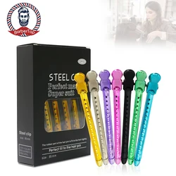 12Pc/Box Hairpin Duckbill Hairpin Aluminum Hairdressing Clip Hair Fixed Hairclips Salon Home Stlying Tool